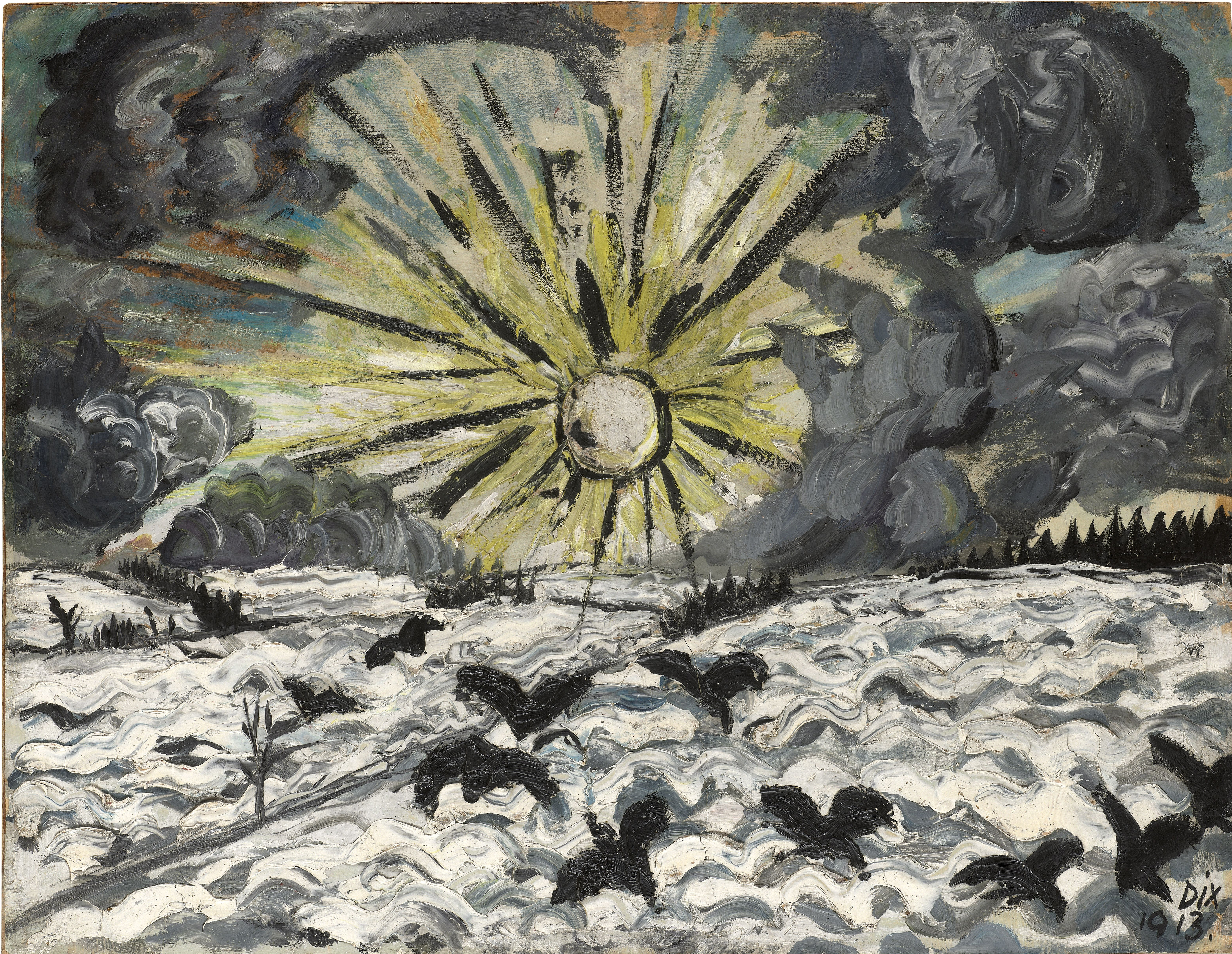 Otto Dix Sonnenaufgang